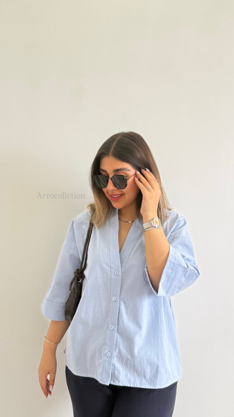 شومیز یقه هفت نارا