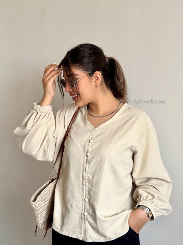 شومیز جلو دکمه فیدا